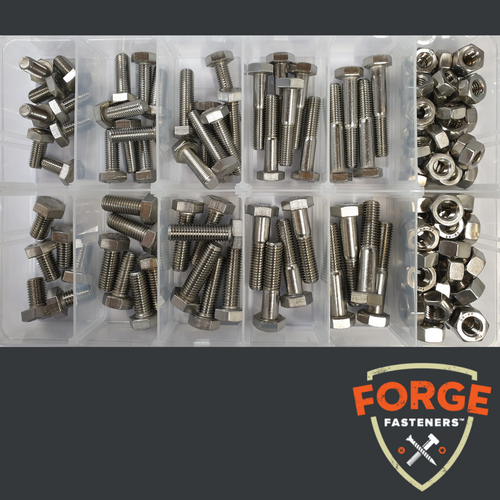 KIT BOLT/NUT S/S 316 M10 & M12